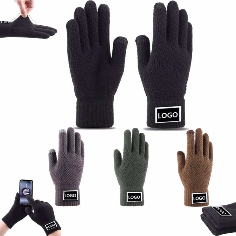 Screentouch Knitted Acrylic Thicken Gloves