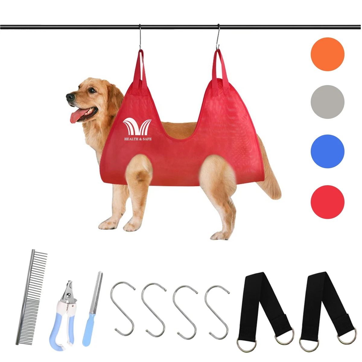 Pet Dog Grooming Hammock Harness Restraint Bag Nail Clippers 1