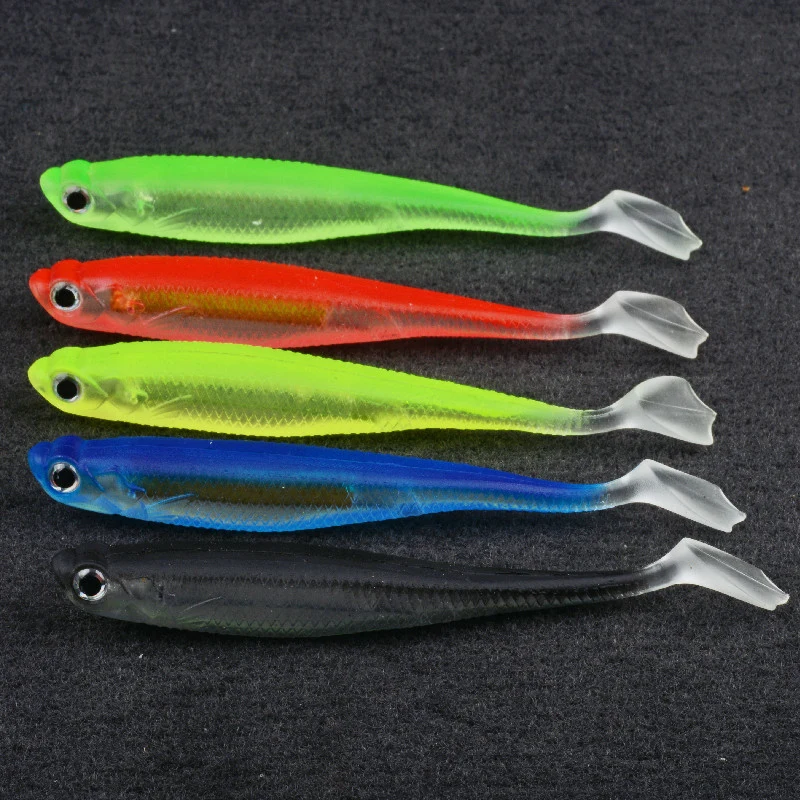 Fish Paddle Tail Swim baits Soft Fishing Lures for Bass Fishing 1