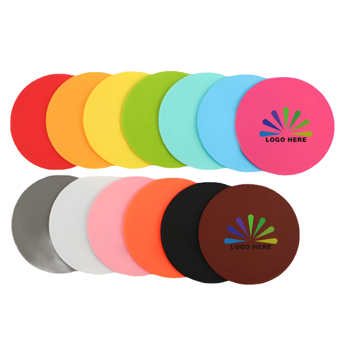 MOQ50 Custom PVC Non-Slip Drink Coaster 1