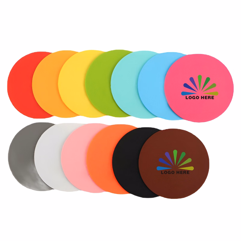 MOQ50 Custom PVC Non-Slip Drink Coaster