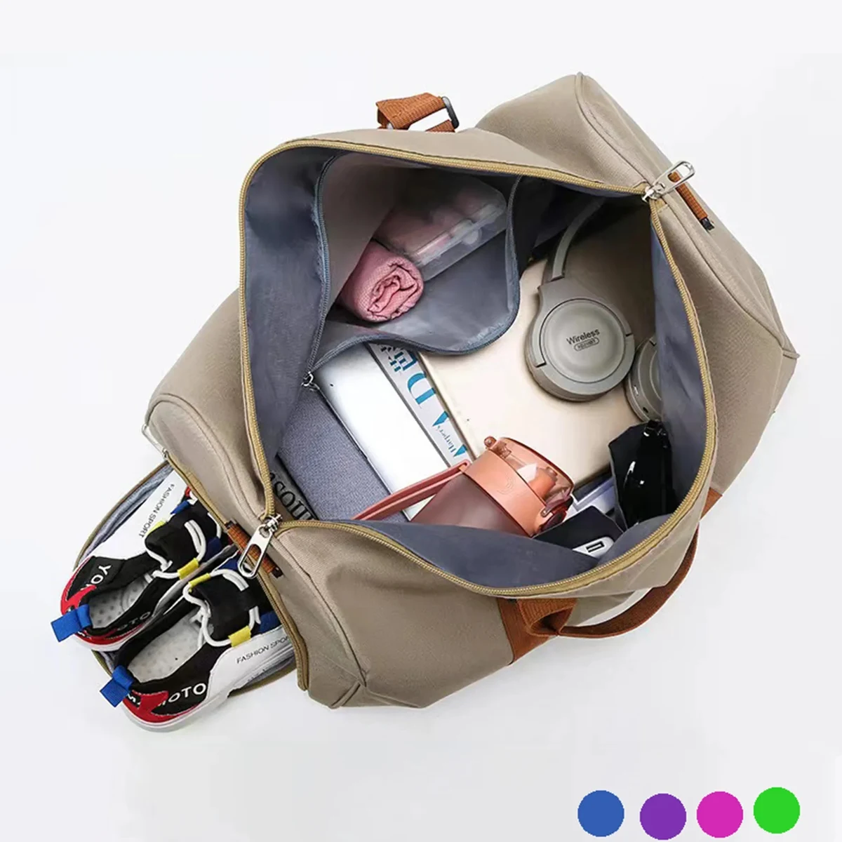 Synthetic Leather Duffel Bag 1