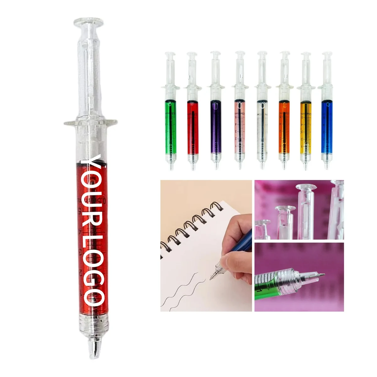 Syringe Ballpoint Pen with Push Button 1