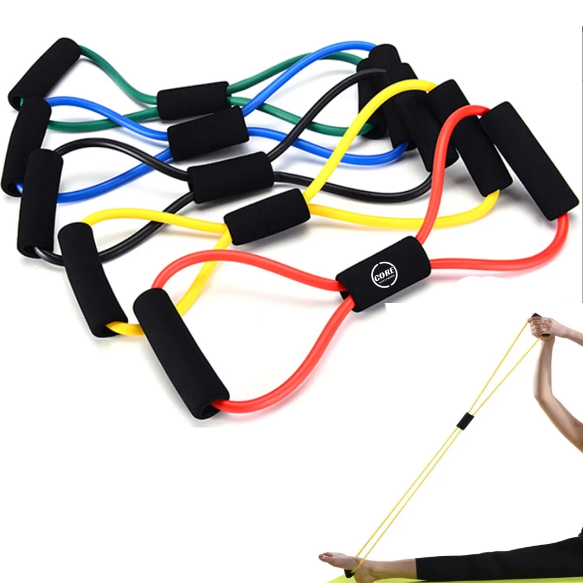 Ultra Toner Resistance Band Figure 8 Exercise Cord 1