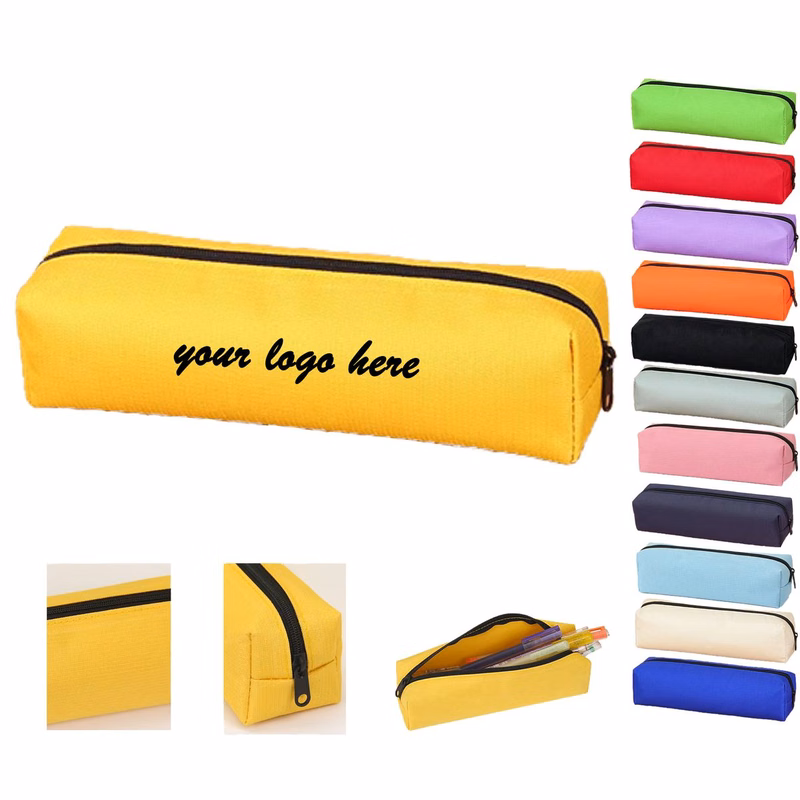 Multi Color Custom Logo Oxford Pencil Case