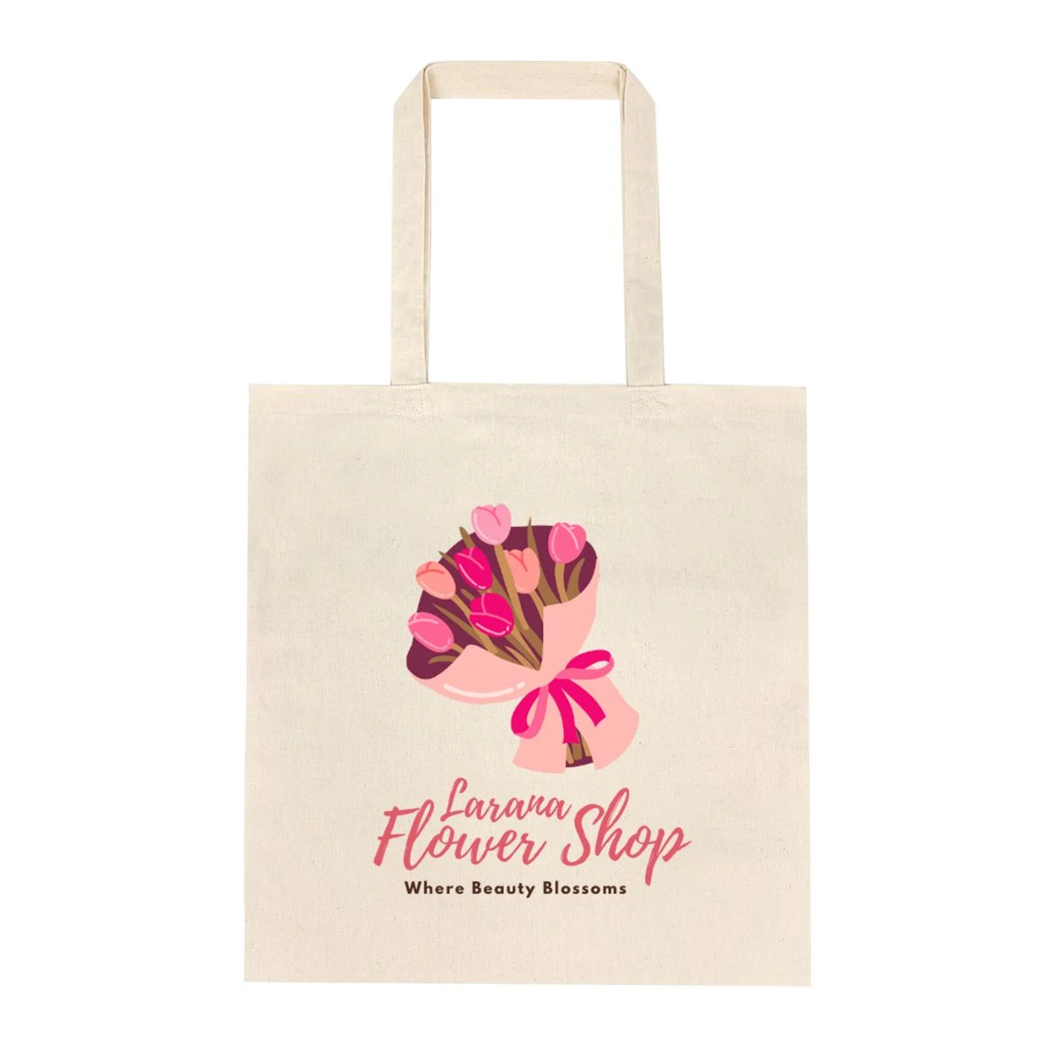 Eco Friendly Natural Cotton Tote, custom tote bag with logo imprint 1