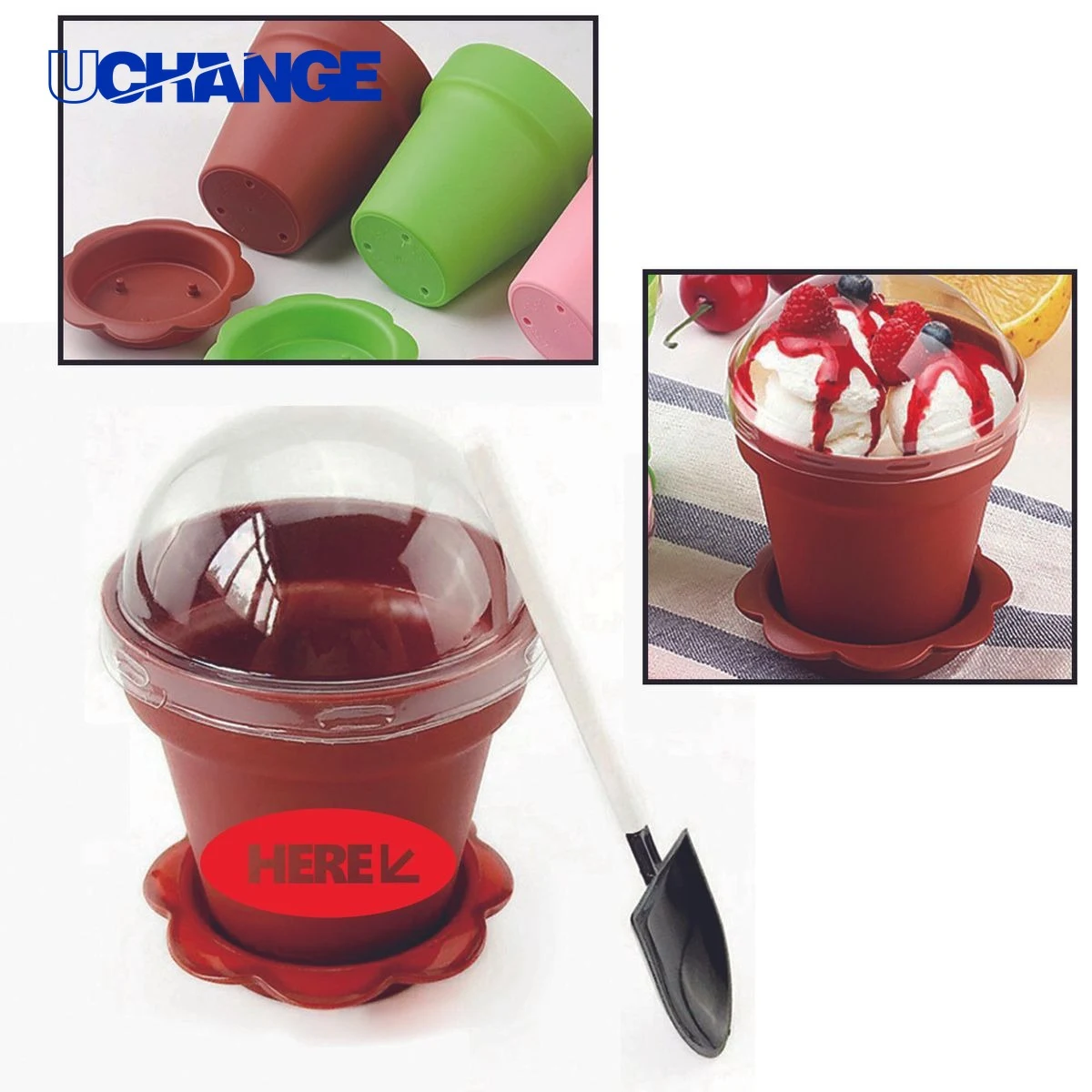 Disposable Cake Cup Container (6 OZ) 1