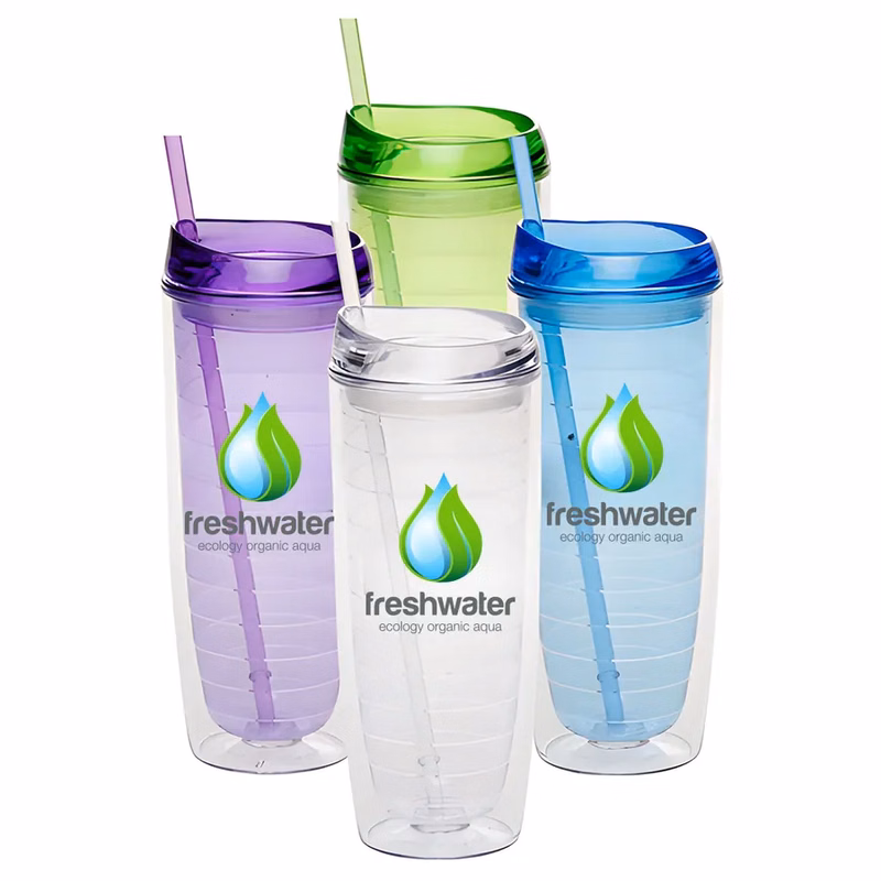 20 Oz Tall Acrylic Sip Drinking Tumblers