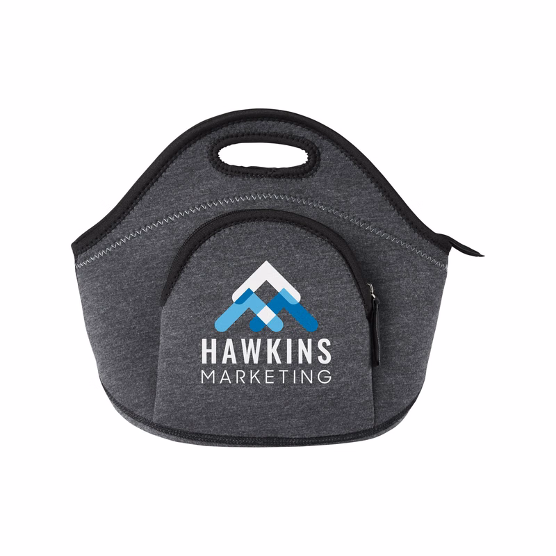 Heathered Neoprene Lunch Cooler Tote Bag.