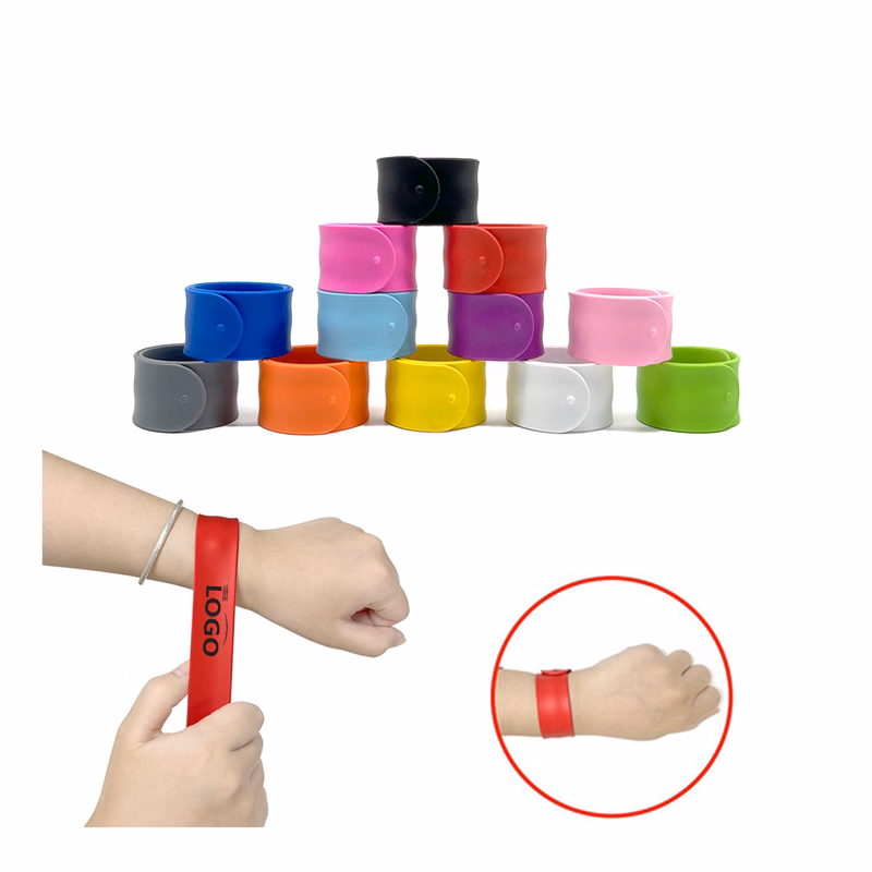 Silicone Slap Bracelet Wristbands Clap Ring