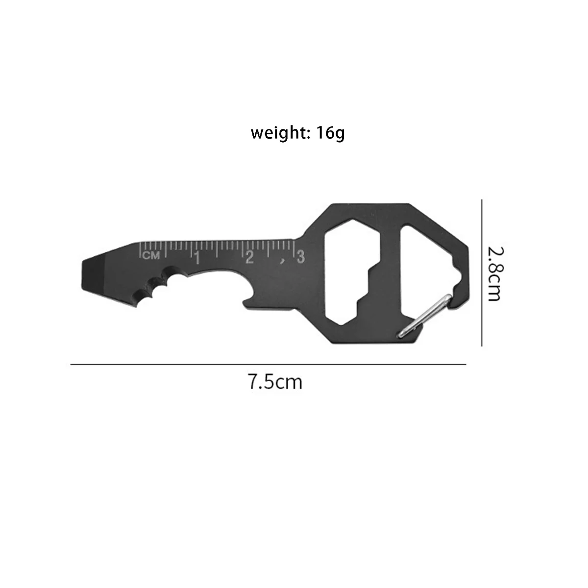 Multi-Function Keychain with Bottle Opener Screwdriver 1
