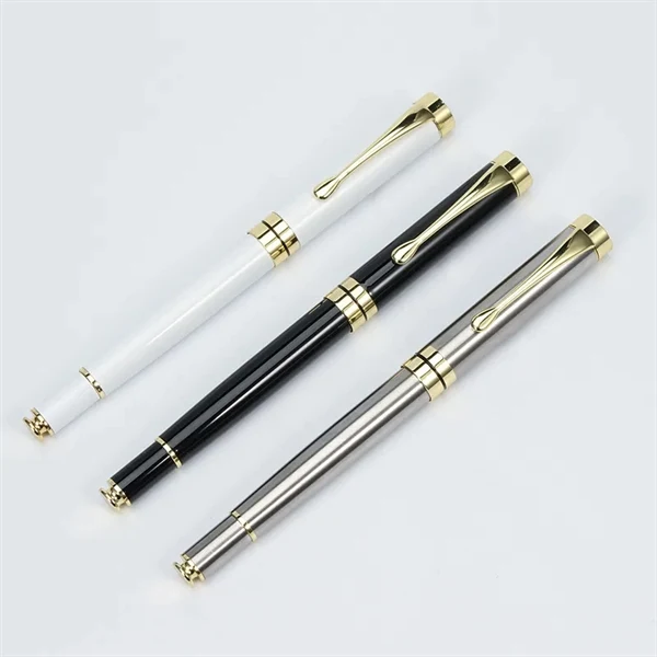 Custom Stainless Steel Ballpoint Pen with Smooth 0.5mm Refill — Executive Gift 1
