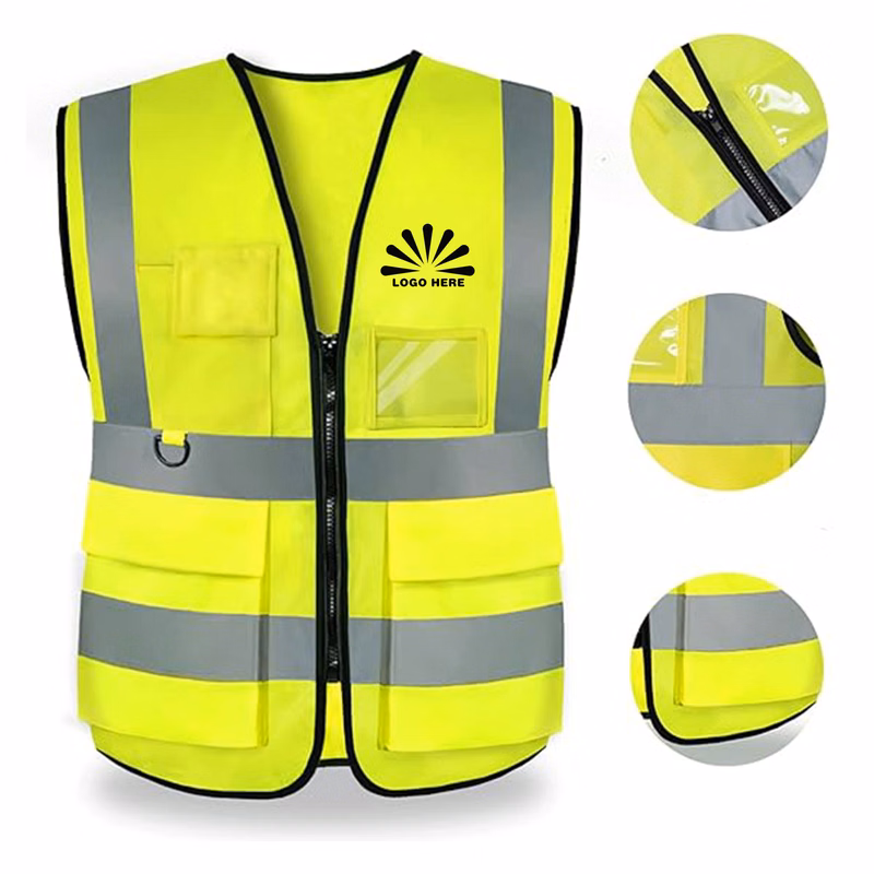 Safety Vest For Men Women With Pockets And Zipper