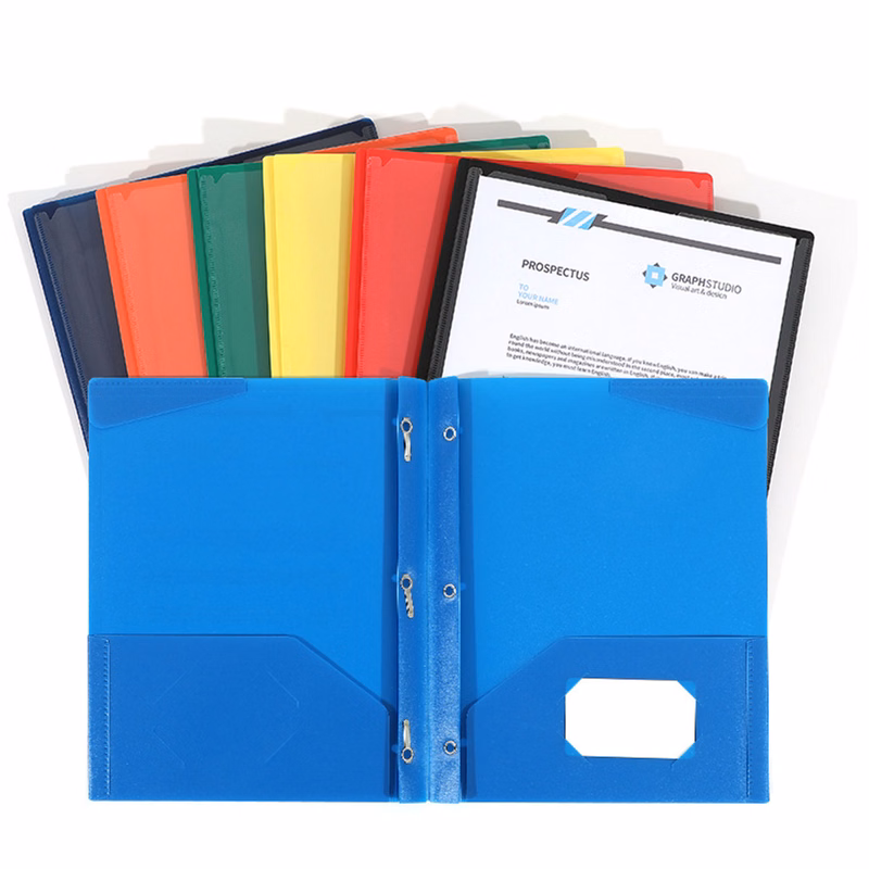 A4 D-Ring Binder With Dual PP Pockets
