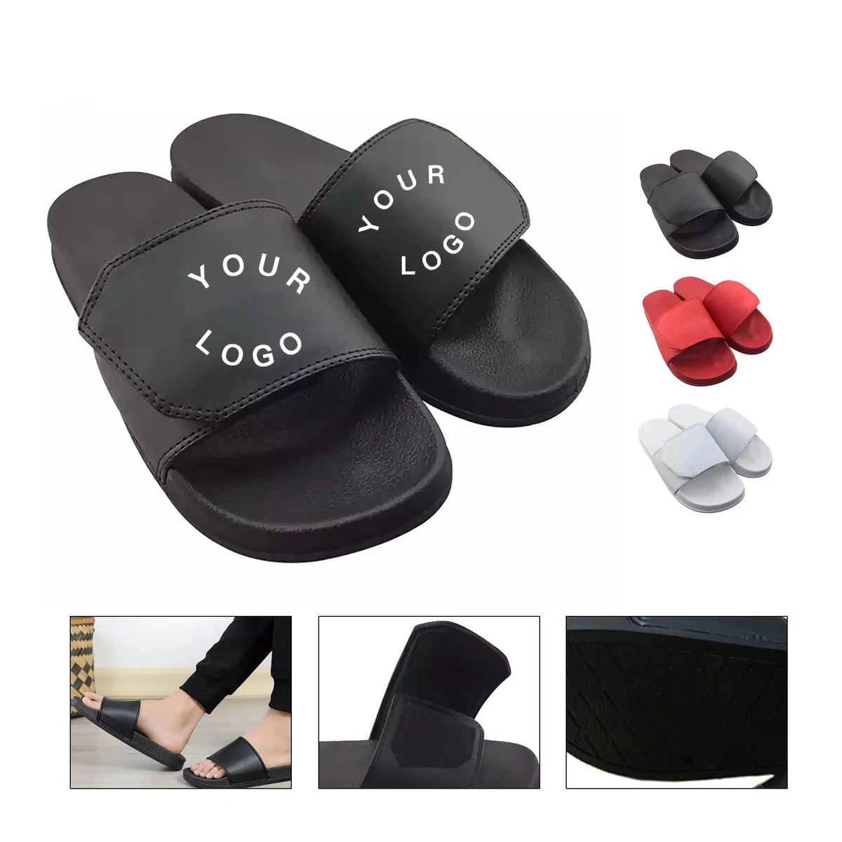 Comfortable PVC Sandals with Adjustable Strap 1