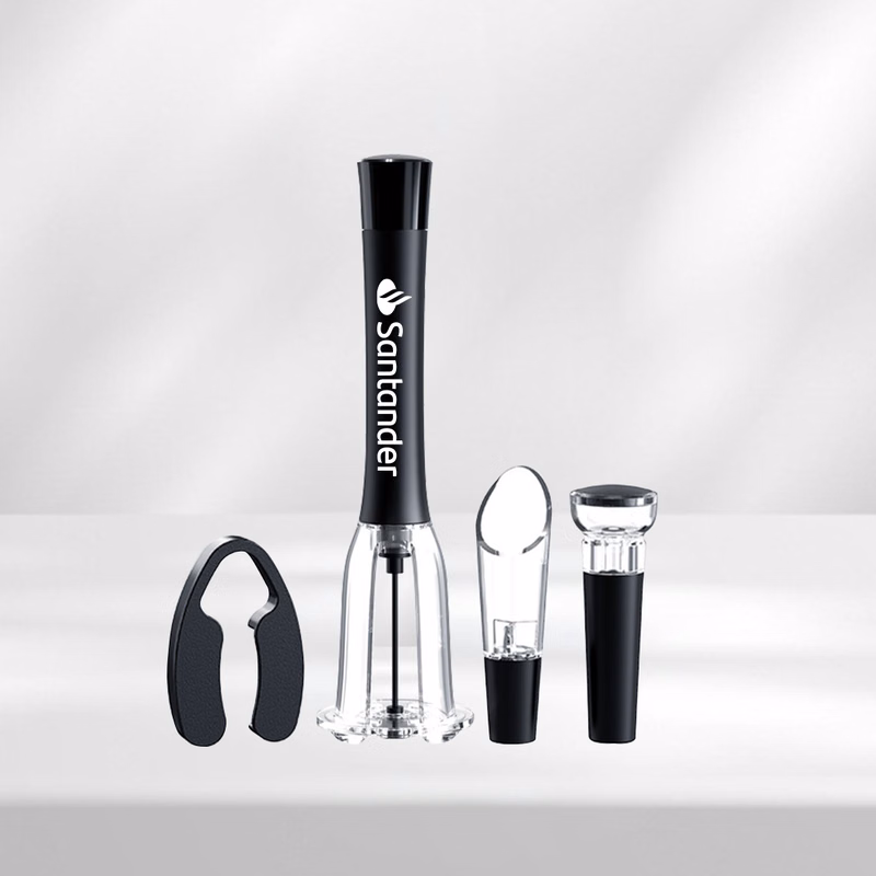 WineVault Pressure Wine Opener Set - Includes Opener, Pourer & Preserver