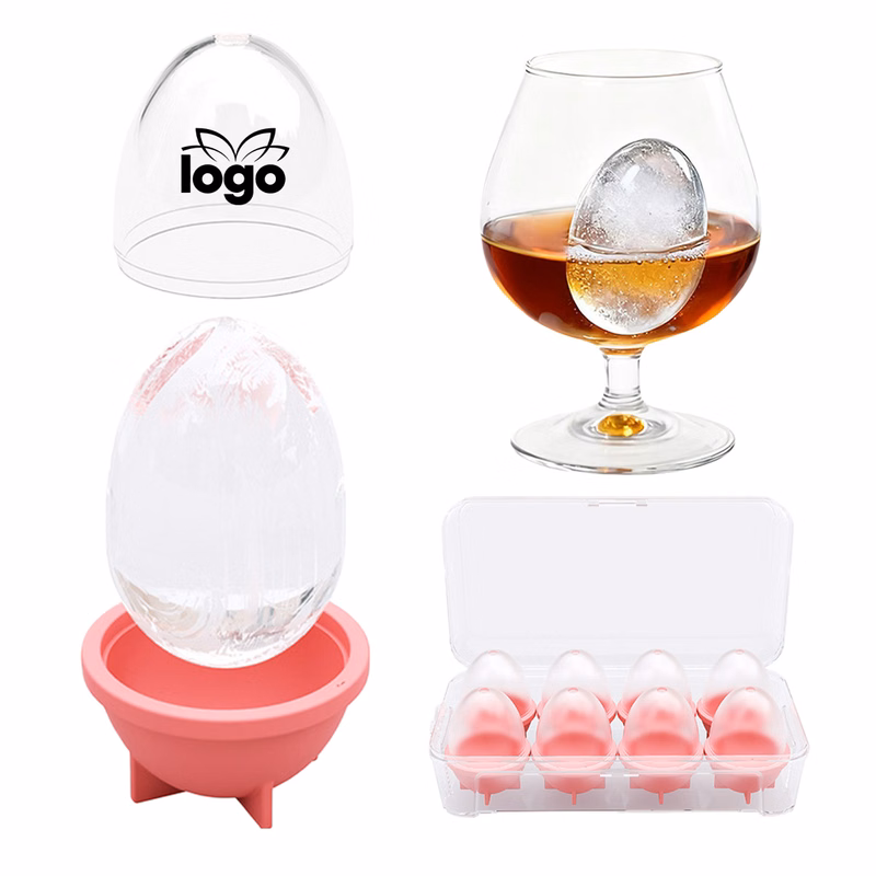 Egg-Shaped Silicone Ice Tray