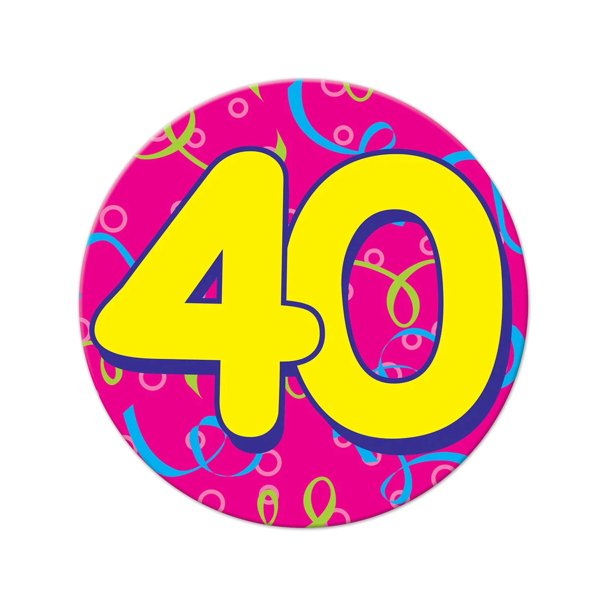 Jumbo "40" Button 1
