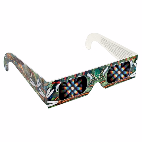 Rainbow Diffraction Glasses - Insects - Stock Imprint