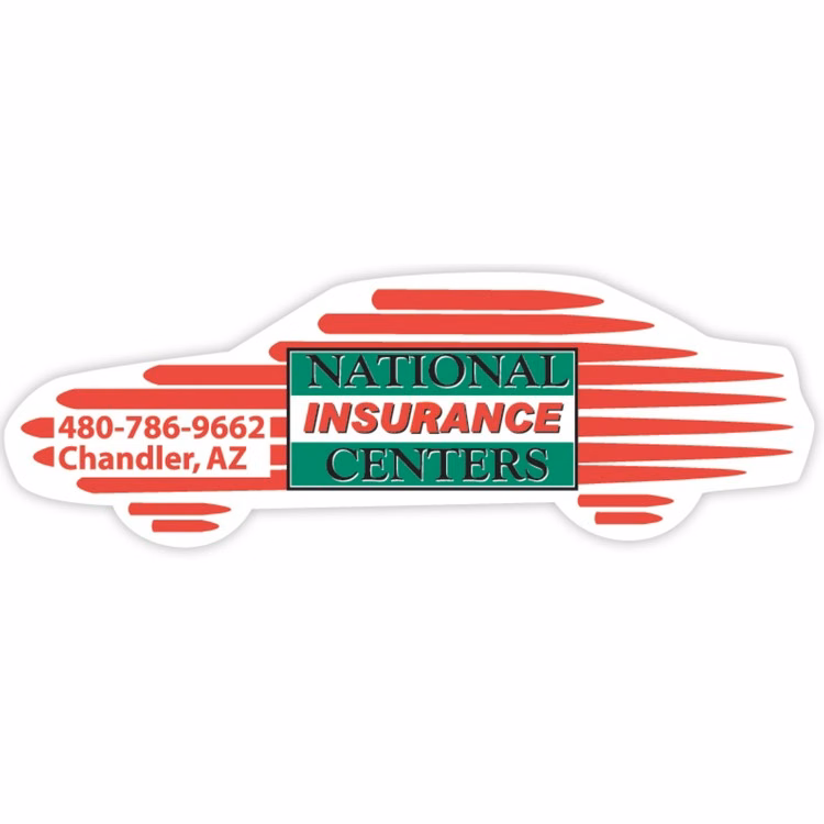 Vinyl Label Full Color (2.5 x 1.125) Car Shape