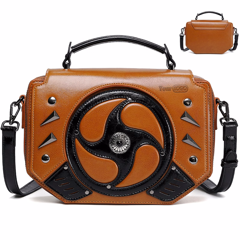 PU Punk contrast women's one-shoulder cross-body bag