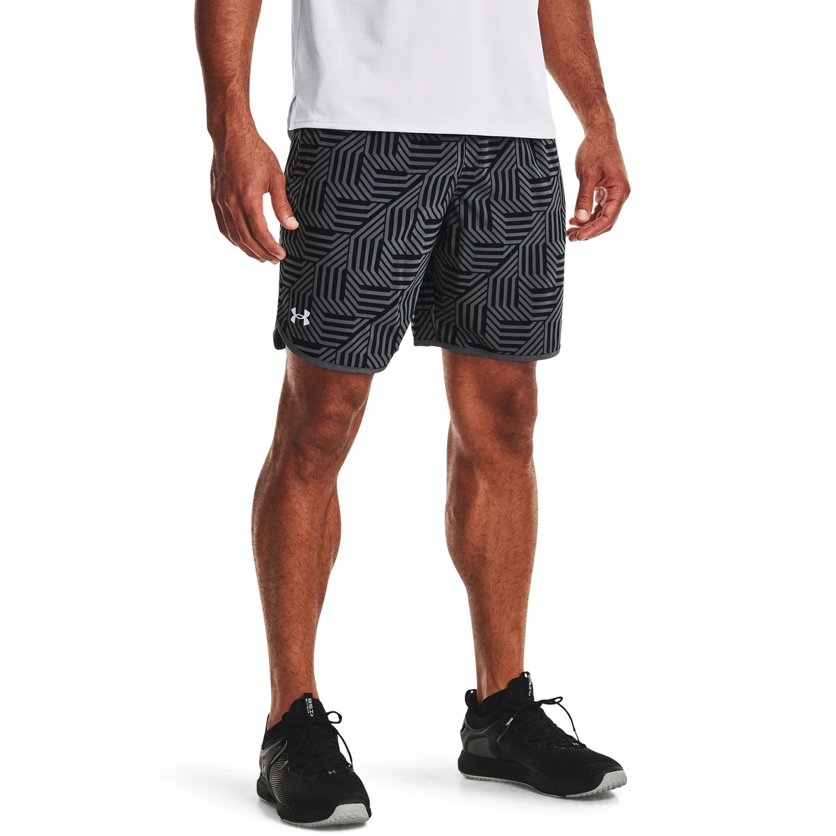 UA HIIT Woven GeoTessa Men's Shorts 1