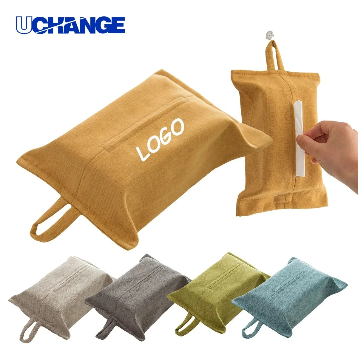 Fabric Hanging Tissue Storage Box 1
