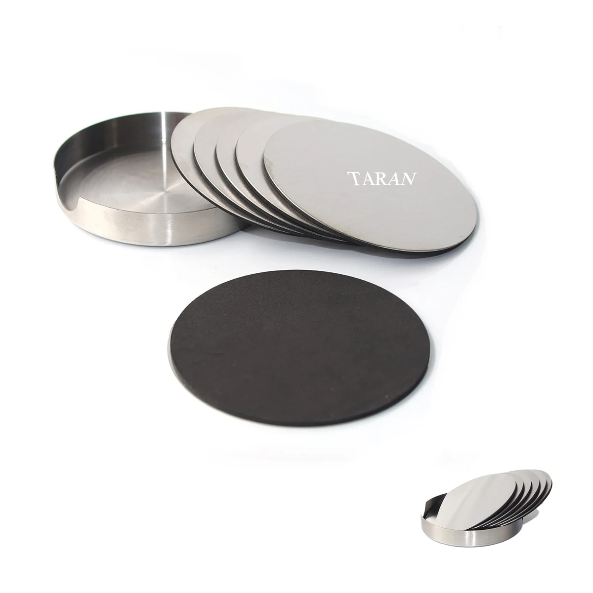 Custom Stainless Steel Insulation Coaster Set 1