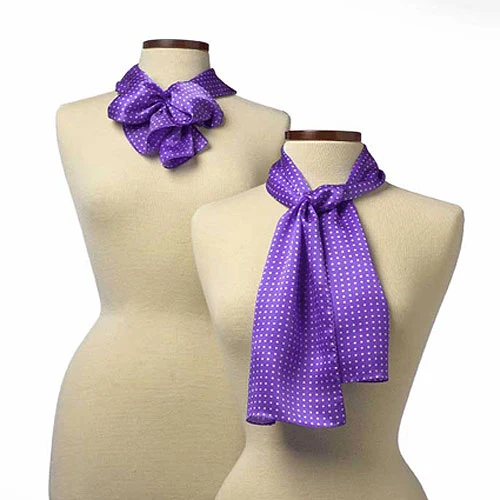 Purple Newport Silk Scarf - 8"x45" 1