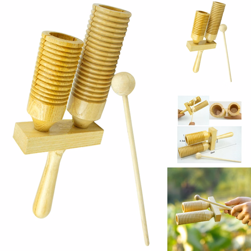 Wooden Treble Bass Sound Musical Instrument