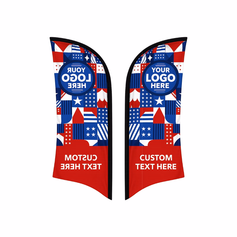 8' Double Sided Shaped Flag