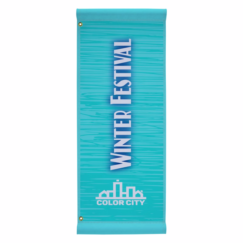 18" x 48" Nylon Boulevard Banner Single-Sided