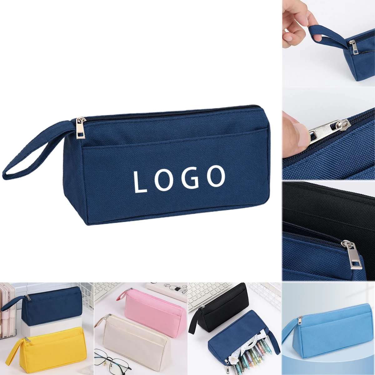 Portable Pencil Bag Simple Office Stationery Pouch 1