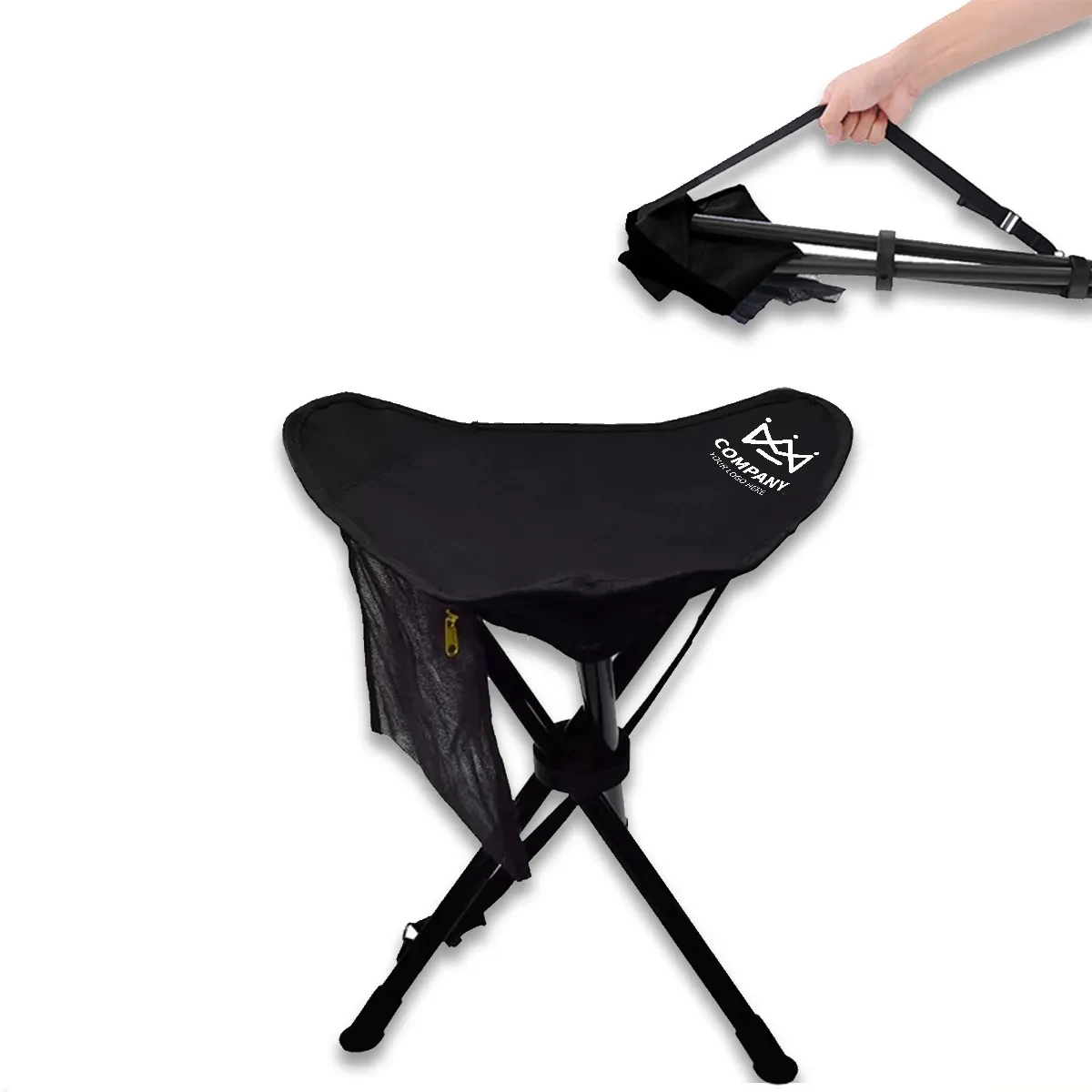 Folding Tripod Stool Portable Lightweight Small Chair 1