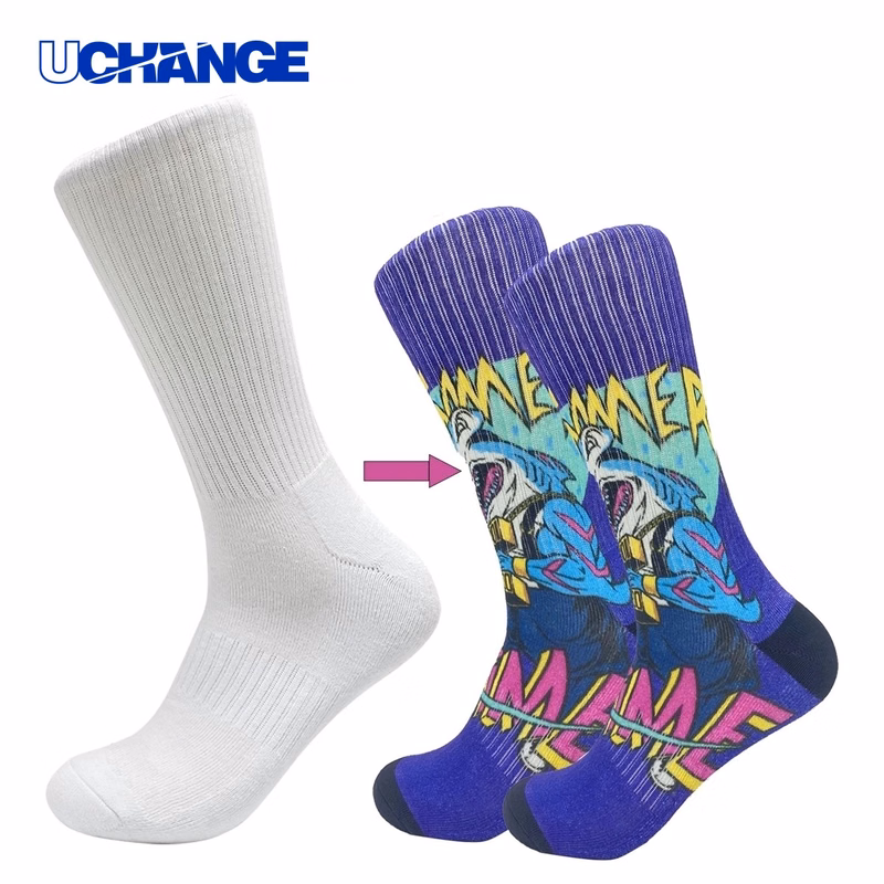 Full Color Sublimation Crew Socks