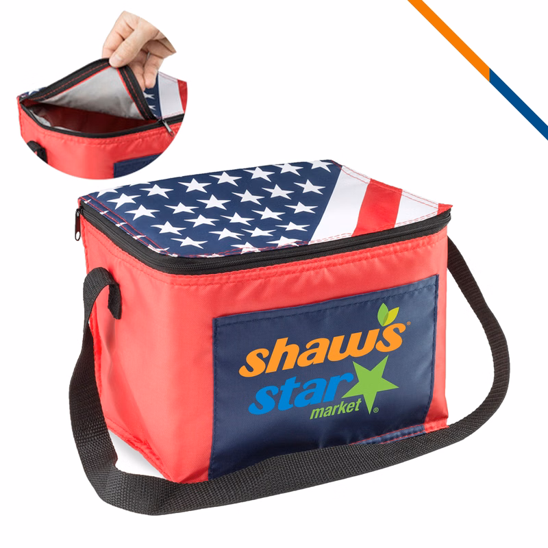 American Flag Lunch Bags