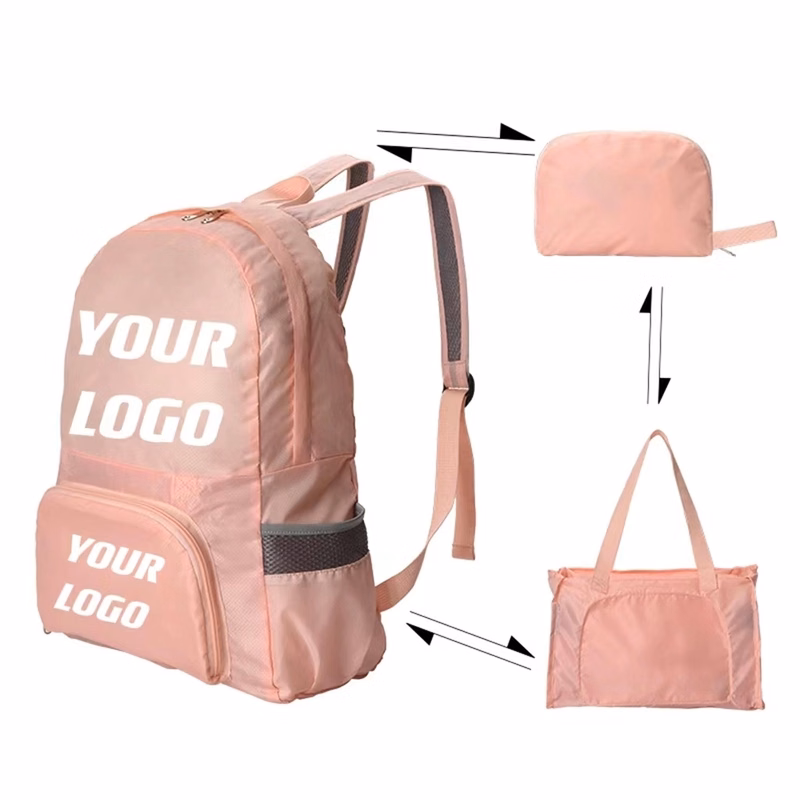 Polyester Three In One Folding Backpack