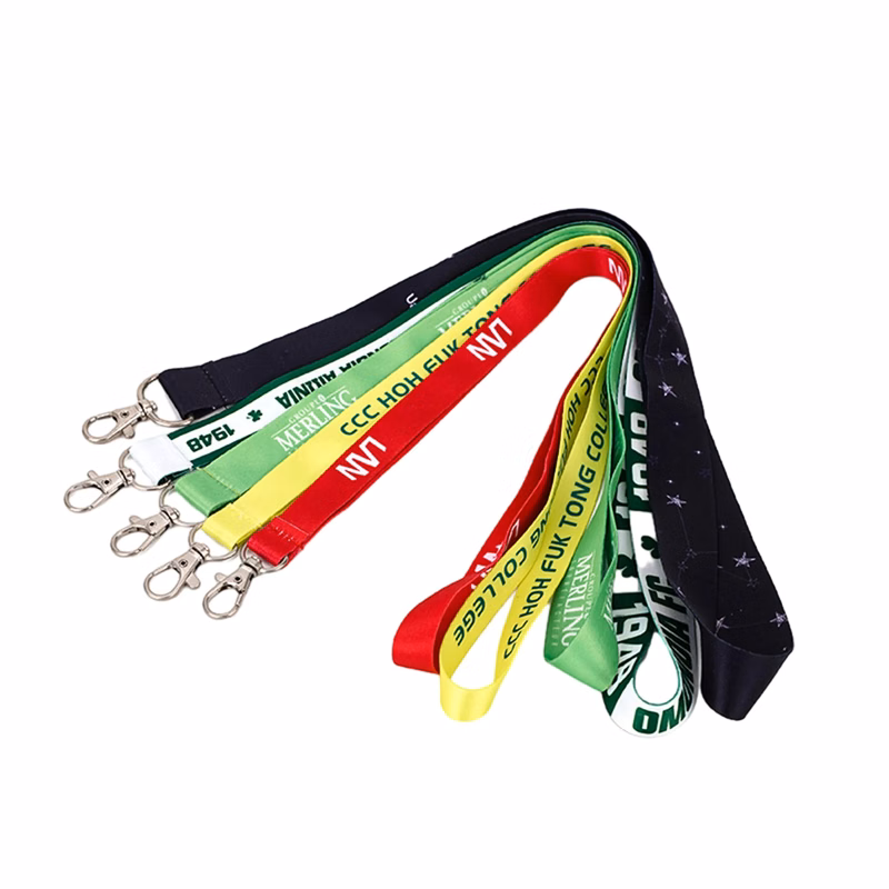 Card Sleeve Webbing Lanyard Work ID Badge Sling MOQ 50PCS