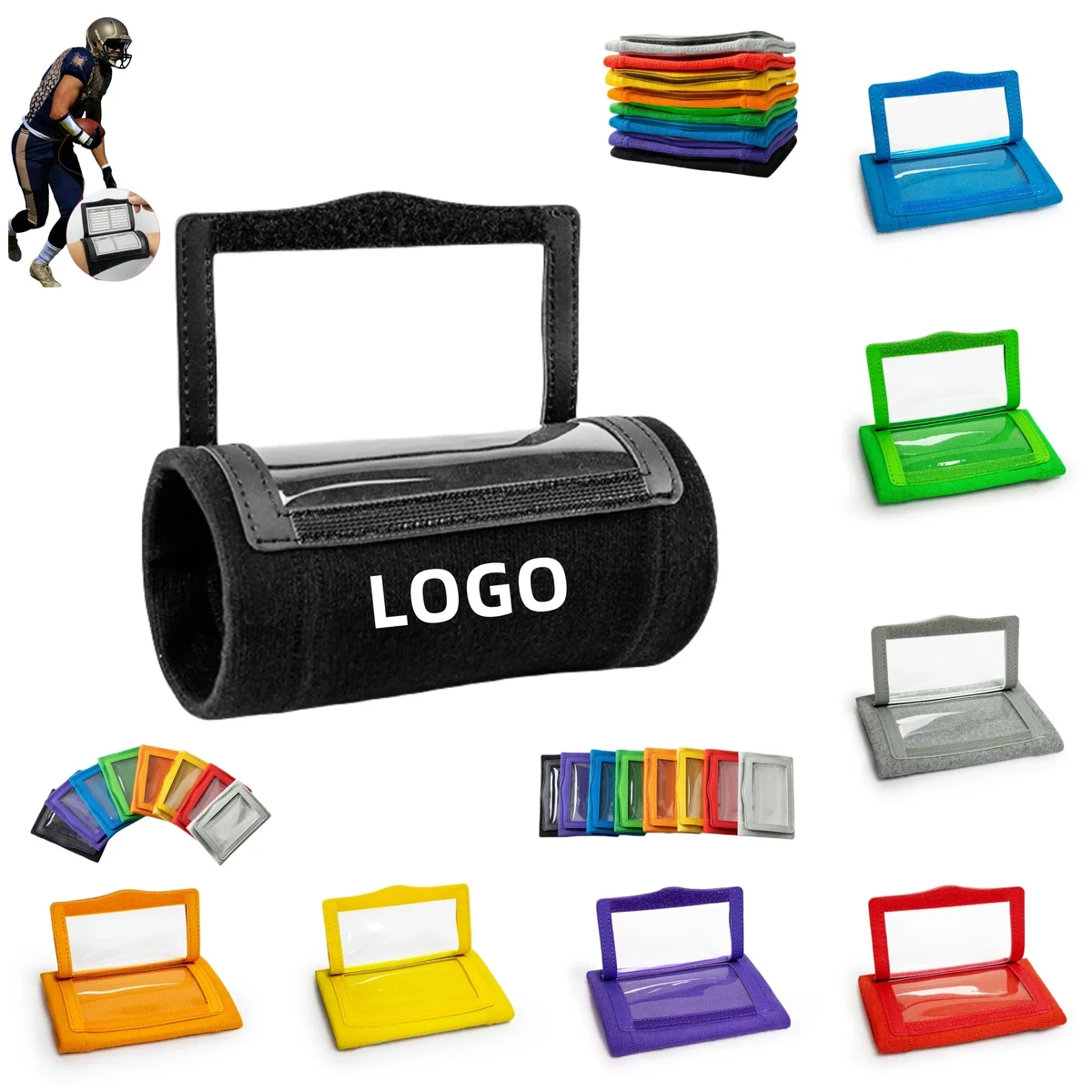 Rugby Playbook PVC Flip Wristband 1