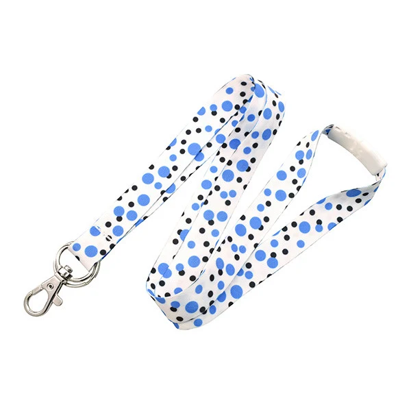 Polka Dot Breakaway Lanyard (Blue) 1