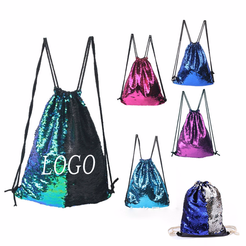 Mermaid Sequins Drawstring Bag
