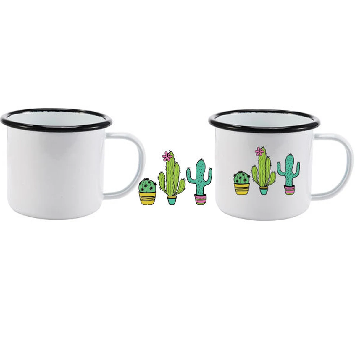 12 Oz Reusable Enamel Cup Camping Mug 1