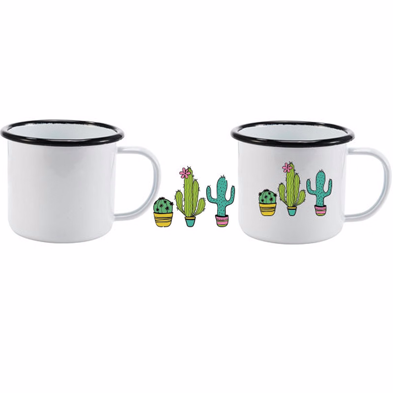 12 Oz Reusable Enamel Cup Camping Mug