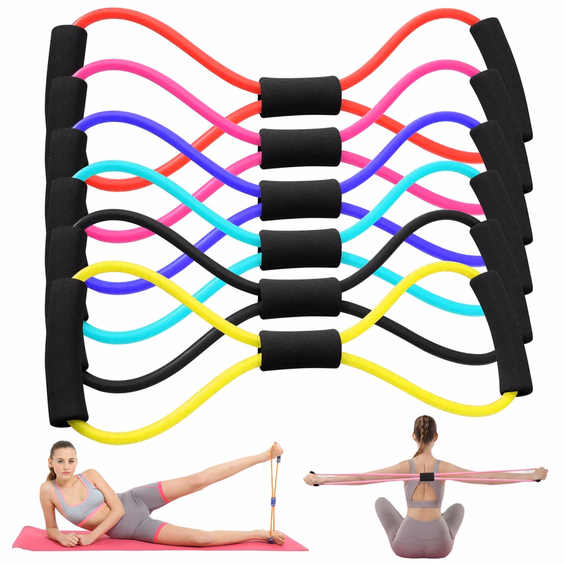 Figure-8 Resistance Band with Padded Handles