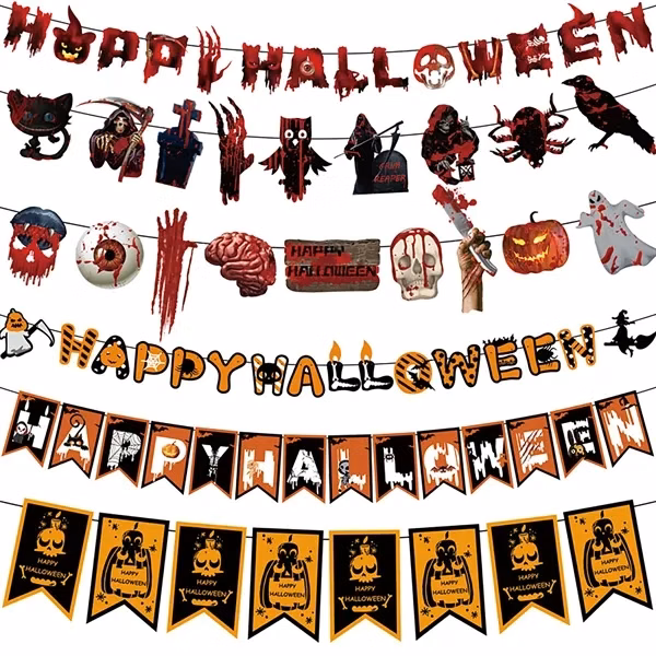 Halloween Party Atmosphere Decoration Flag