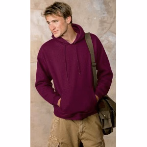 Embroidered Hanes F170EMB Adult Ultimate Cotton Colored Hooded Sweatshirt