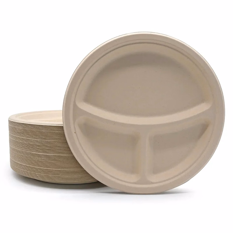100% biodegradable bamboo paper disposable plates