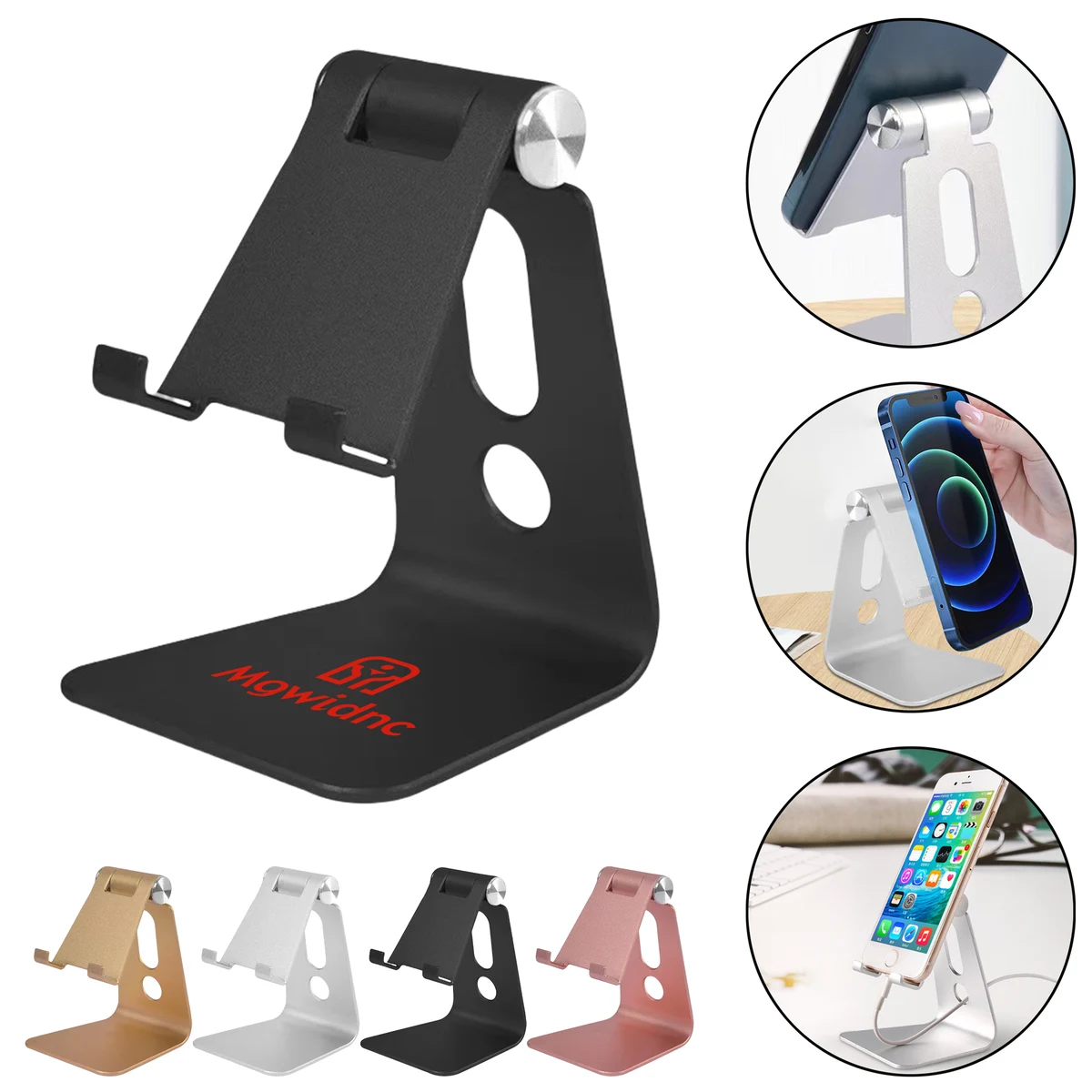Single Fold Aluminum Alloy Phone Tablet Pad Stand 1