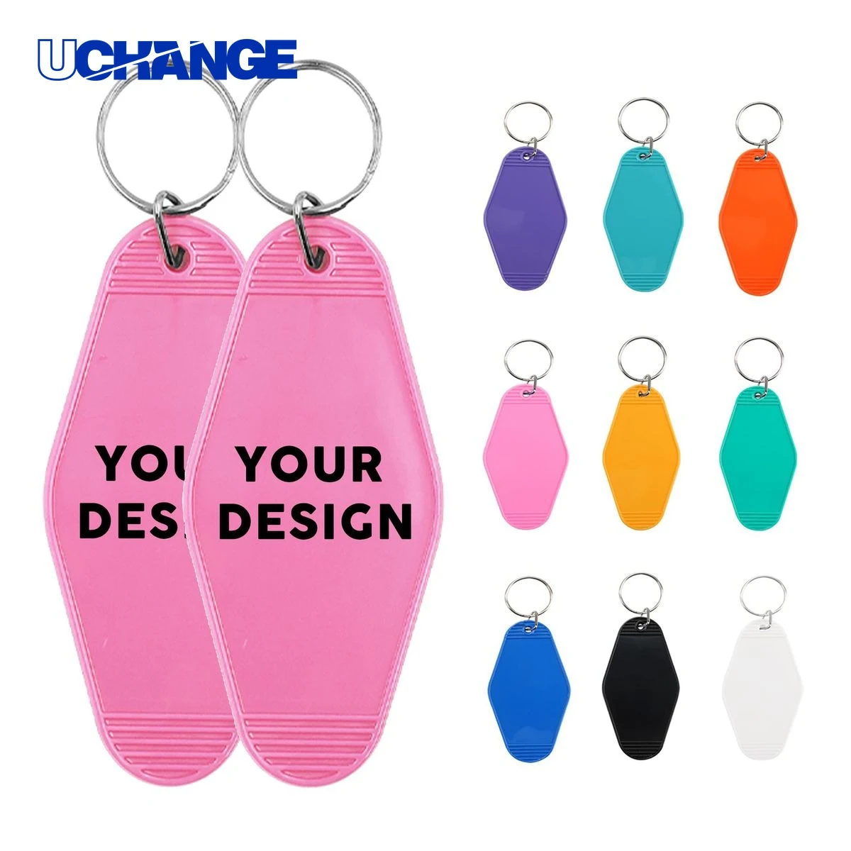 Plastic Diamond Hotel Keycard Keychain 1
