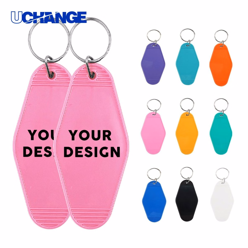 Plastic Diamond Hotel Keycard Keychain